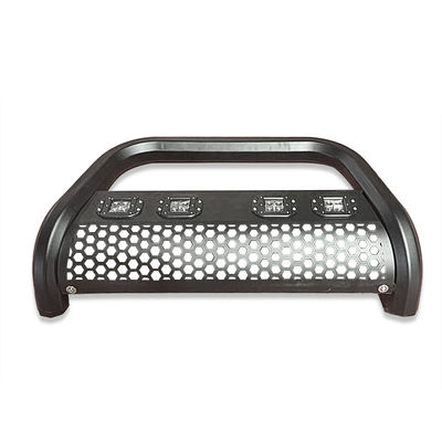 Cản trước bằng thép không gỉ Dongsui 4x4 Auto Part cho xe bán tải, có đèn dải cho Hilux Ranger D-max