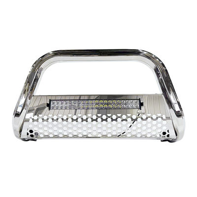 Cản trước bằng thép không gỉ Dongsui 4x4 Auto Part cho xe bán tải, có đèn dải cho Hilux Ranger D-max