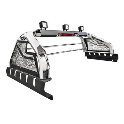 Phụ kiện xe hơi thanh lật thể thao bằng thép không gỉ tùy chỉnh Off Road với đèn LED cho Hilux Revo