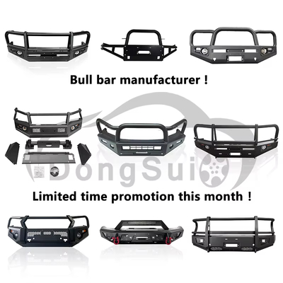Dongsui Original Factory Sturdy Pickup Truck Front Bull Bar Bumper Deer Guards Cho Toyota Hilux Vigo Revo Rocco Nissan NP300 Navara Isuzu Mitsubishi Volkswagen Ford F150 Raptor Ranger
