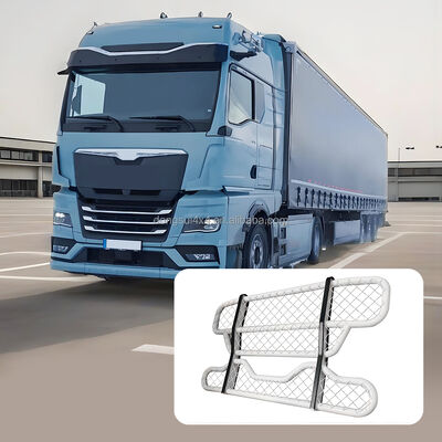 304 thép không gỉ 2 lớp ống tròn phía trước Bumper Deer Guard với kích thước tùy chỉnh cho xe tải For Volvo