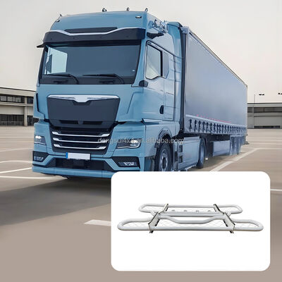304 thép không gỉ 2 lớp ống tròn phía trước Bumper Deer Guard với kích thước tùy chỉnh cho xe tải Volvo