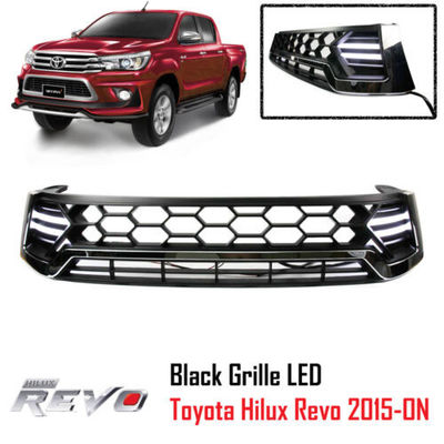 Mặt trước xe màu đen và trắng phía trước cho Toyota Hilux Revo 2015 - 2017