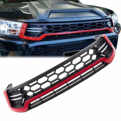 Mặt trước xe màu đen và trắng phía trước cho Toyota Hilux Revo 2015 - 2017