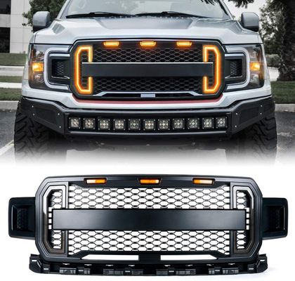 Dongsui Car Front Grill Phụ kiện tự động 4X4 cho Ford F-150 2018 - 2019