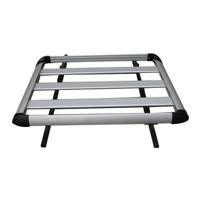Giá nóc xe ô tô 127 * 96cm 50 * 37 Inch Chất liệu nhôm Đen / Bạc