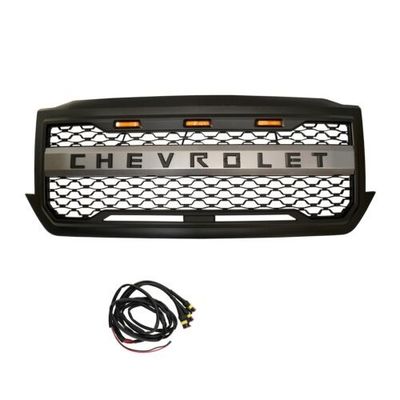 Chevrolet Silevrado Tùy chỉnh vỉ nướng cho xe tải, 4X4 Front Grill hàng đầu