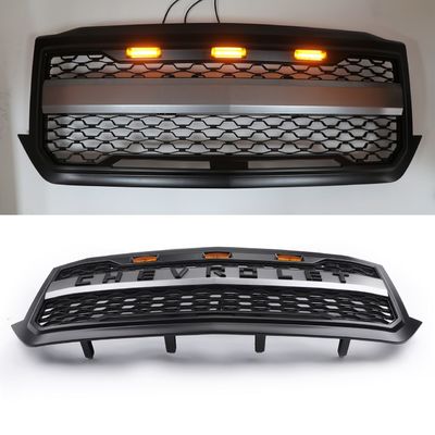 Chevrolet Silevrado Tùy chỉnh vỉ nướng cho xe tải, 4X4 Front Grill hàng đầu