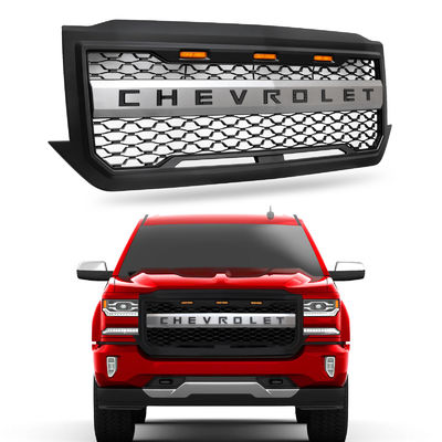 Chevrolet Silevrado Tùy chỉnh vỉ nướng cho xe tải, 4X4 Front Grill hàng đầu