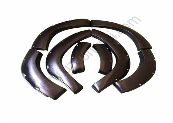 Ngoại hình màu đen Xe tải Fender Flare ABS Chất liệu nhựa cho Toyota Fortuner