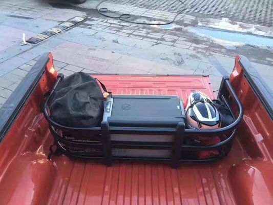 Universal Folding Bed Extender, Pickup Truck Extender Silver And Black