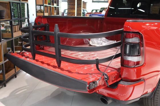Universal Folding Bed Extender, Pickup Truck Extender Silver And Black