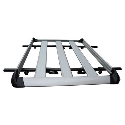4X4 Nhôm Top Xe chở hành lý Mái nhà Giá đỡ 1 năm Bảo hành Màu bạc