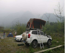 Thang nhôm miễn phí 4 người Cắm trại Lều mái che ô tô tự động