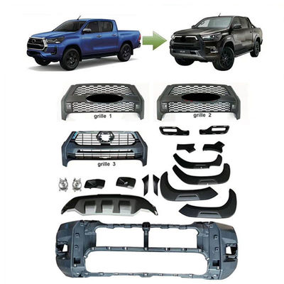 Cản trước sau xe ô tô PP cho Toyota Hilux Revo Rocco 16-19 Nâng cấp đến năm 2021