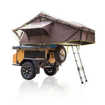 Xe cắm trại bằng nhôm 4x4 4 người không thấm nước Vỏ mềm Lều trên mái trên mái nhà có phòng phụ