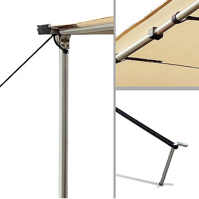Nhà sản xuất Bán buôn Lều bạt bên hông xe 180 độ 4x4 Tấm che nắng Cánh ô tô Lều cắm trại trên sân thượng cho xe phổ thông