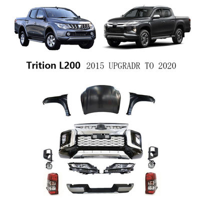 Tùy chỉnh Pick up Xe ô tô Cản trước Bộ cơ sở hữu cơ cho Mitsubishi Triton 2012-2019 Nâng cấp đến 2020