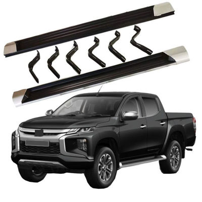 Bảng điều khiển nhôm màu đen Bước bên ô tô cho Mitsubishi Triton L200